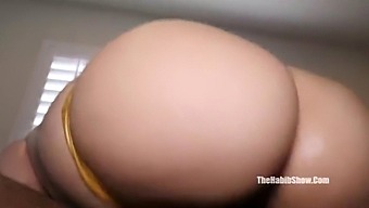 Black Cock Drills Ebony Pussy Of Mexican Babe Santana Red