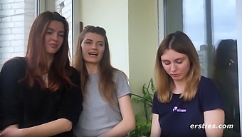 Steamy Lesbian Threesome With A Hot Girl