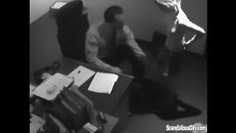 Blonde Secretary Gives A Deepthroat Blowjob To Her Boss'S Big Cock