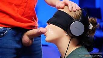 Verified Amateurs Play A Game Of Taste With A Blindfold And Oral Skills