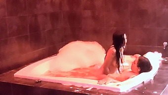 Erotic Ride In Jacuzzi With Bouncing Breasts And Moaning
