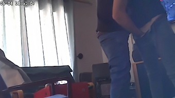 My Stepmom Gets Caught In The Act By Hidden Camera