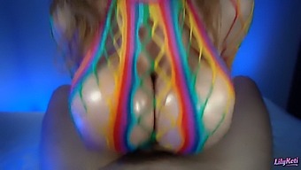 Hentai-Obsessed Babe Delivers Wild Titfuck And Handjob
