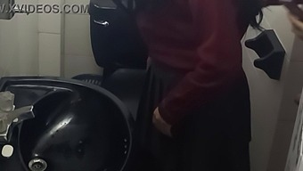 Bathroom Romp With College Students Caught On Camera!