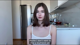 Russian Teen'S Wet Pussy Swallows Condom During Passionate Sex With Neighbor