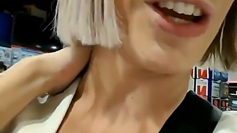 A Mature Woman Seeking Pleasure In A Shopping Mall Is Taken By A Young Man For Anal Sex