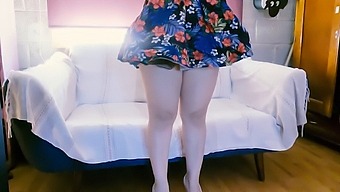 Milf With Small Tits Watches And Touches Her Lover, Asking Him To Undress
