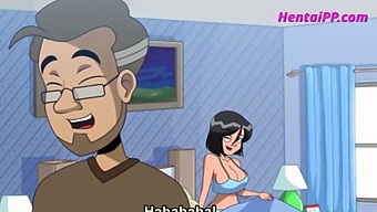 Stepson Gets A Helping Hand From His Busty Mommy In This Cartoon Porn.